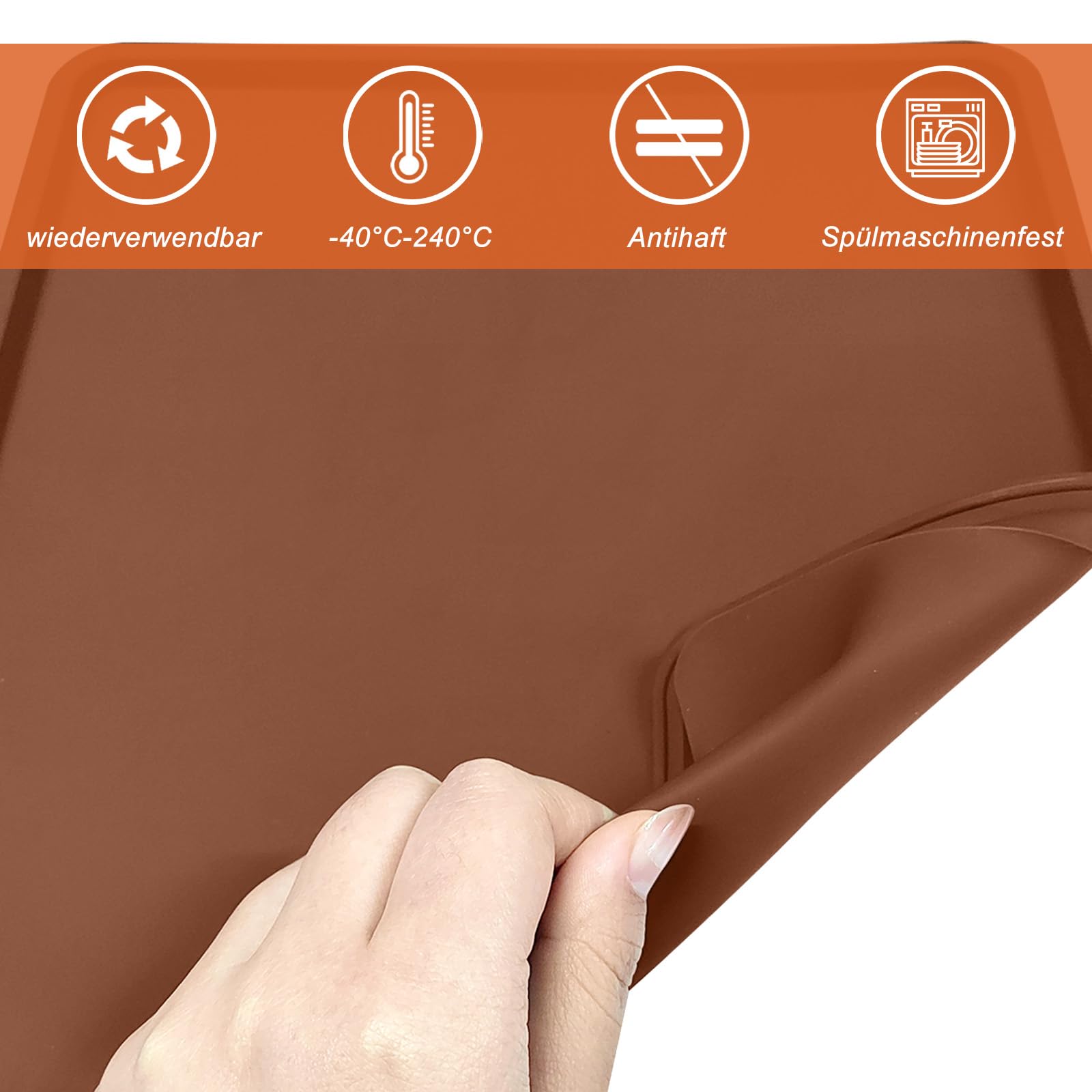 6 Pcs Silicone Dehydrator Sheets With Edge For 14'' X 14'' Trays, Non-Stick Silicone Tray Liner For Excalibur Dehydrator, Reusab